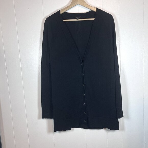 Talbots Sweaters - Talbots Women's Size Small Black Cardigan Button Down Cotton Blend